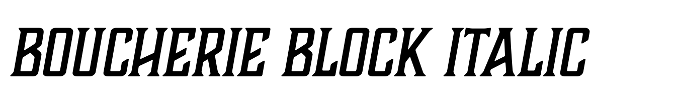 Boucherie Block Italic